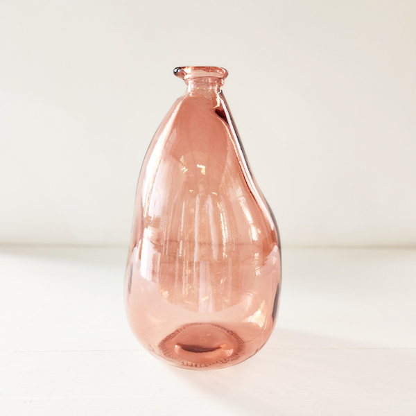 Recycled Bottle Vase - Dusk Pink